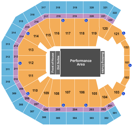 Pinnacle Bank Arena PBR Seating Chart